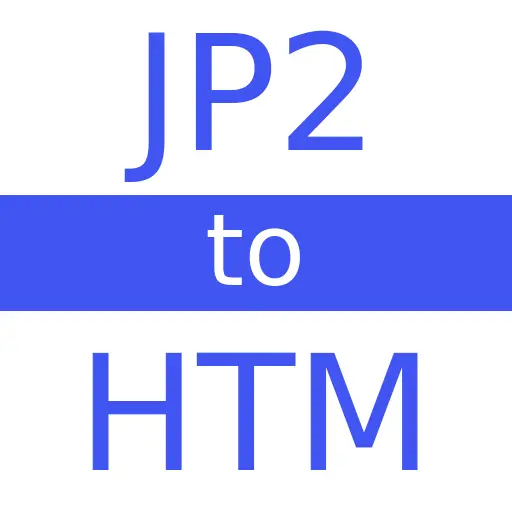 JP2 to HTM