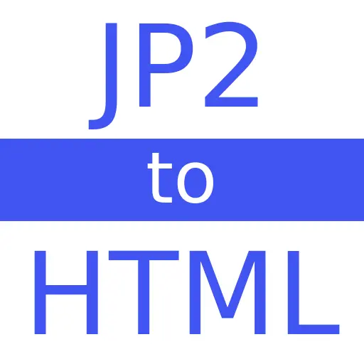JP2 to HTML