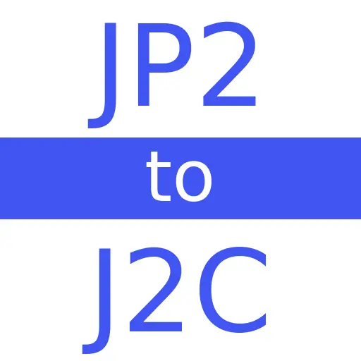 JP2 to J2C