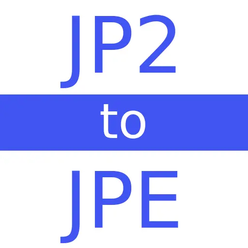 JP2 to JPE