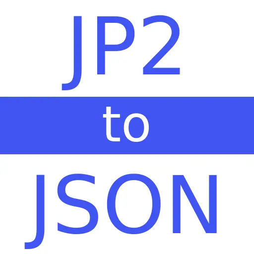 JP2 to JSON
