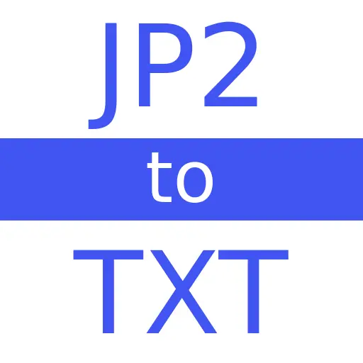 JP2 to TXT