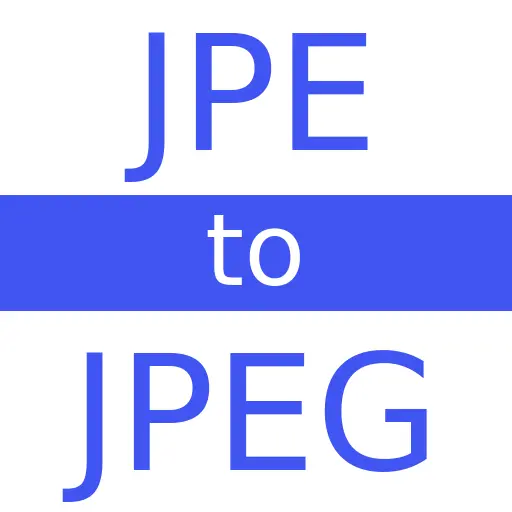 JPE to JPEG