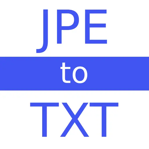 JPE to TXT
