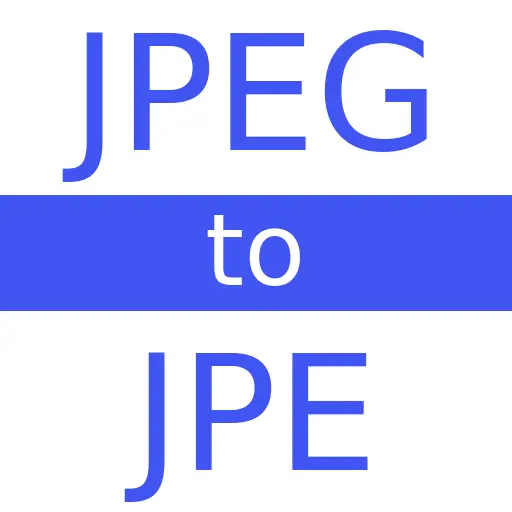 JPEG to JPE
