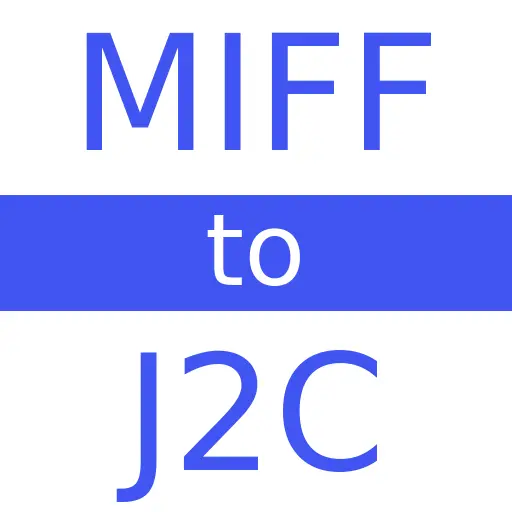 MIFF to J2C