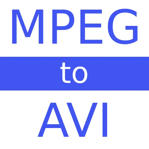 MPEG to AVI