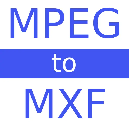 MPEG to MXF