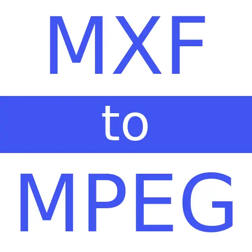 MXF to MPEG