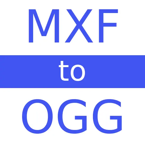 MXF to OGG