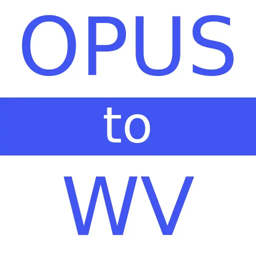 OPUS to WV