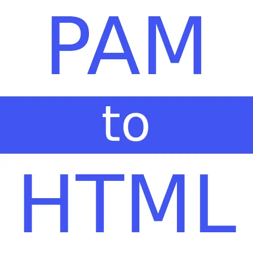 PAM to HTML