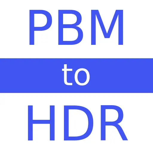 PBM to HDR