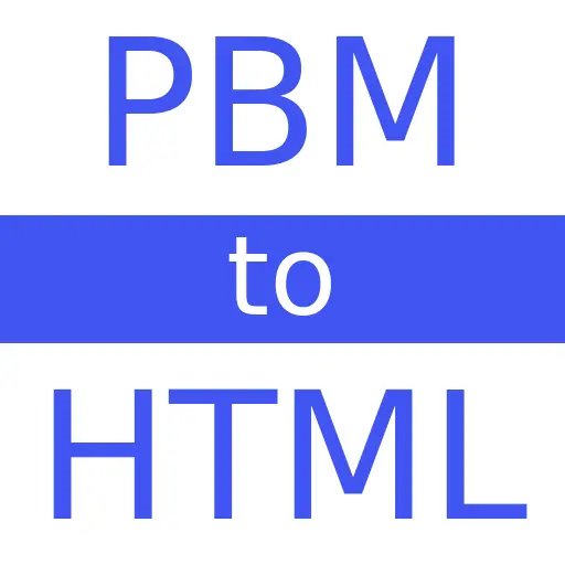 PBM to HTML