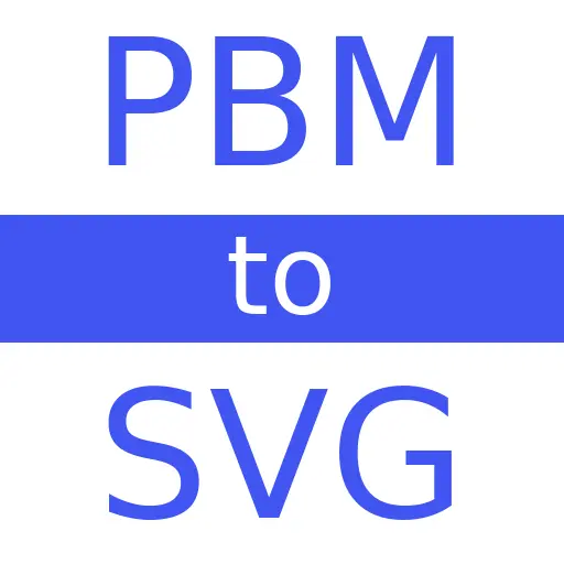 PBM to SVG