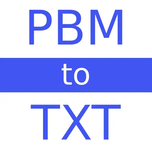 PBM to TXT