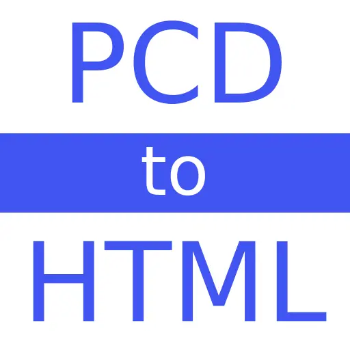 PCD to HTML