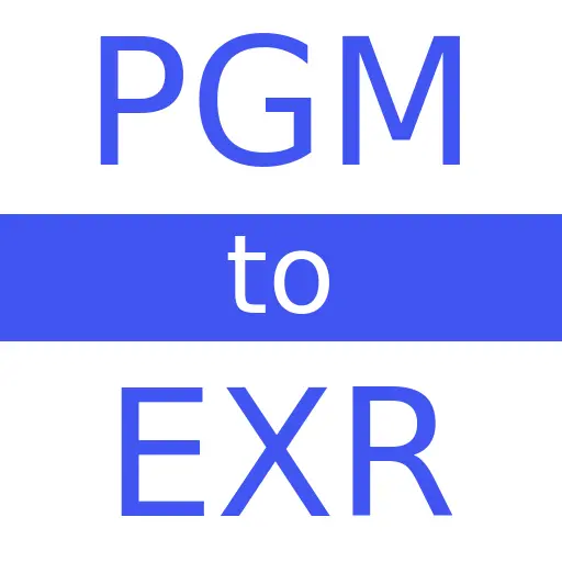 PGM to EXR