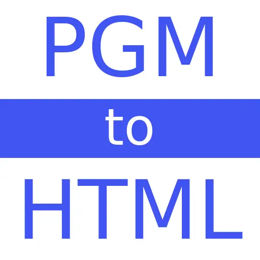 PGM to HTML
