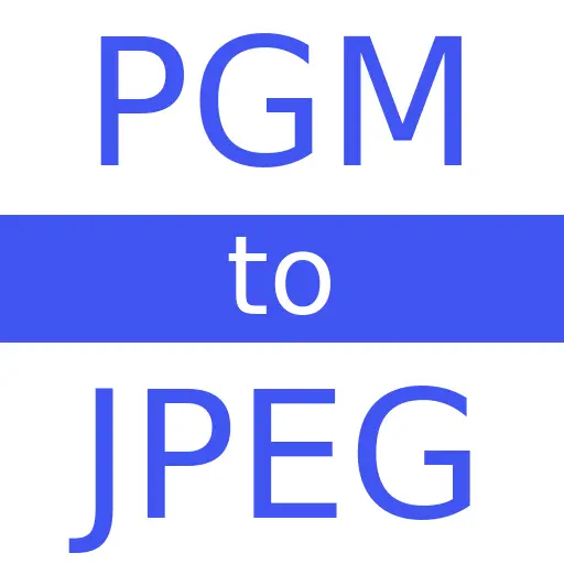 PGM to JPEG