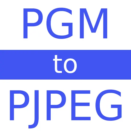 PGM to PJPEG