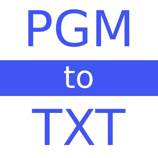 PGM to TXT