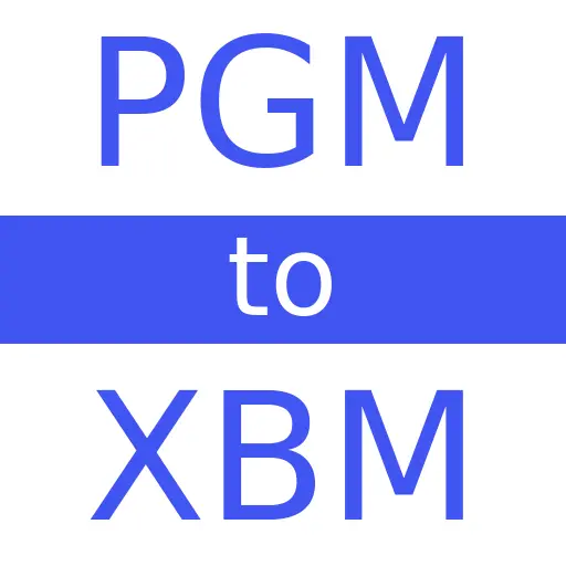 PGM to XBM