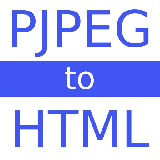 PJPEG to HTML
