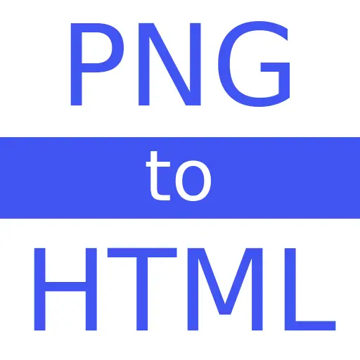 PNG to HTML