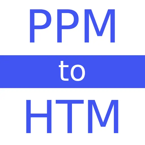 PPM to HTM