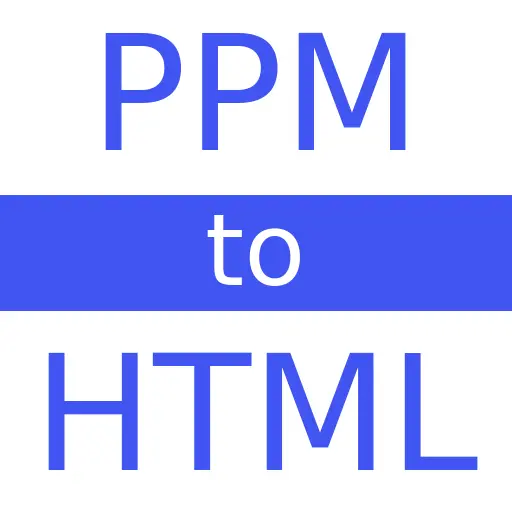 PPM to HTML