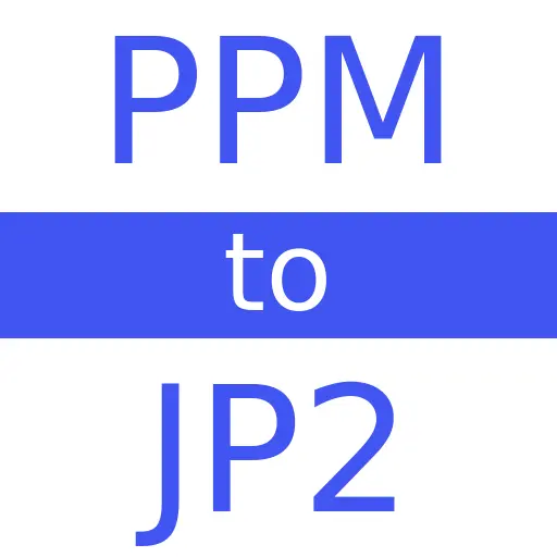 PPM to JP2
