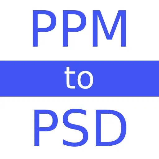 PPM to PSD