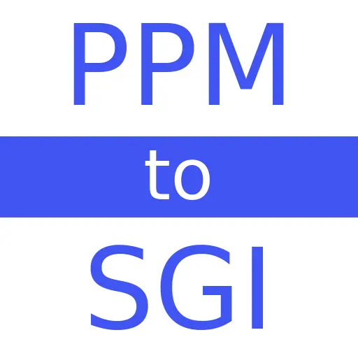 PPM to SGI
