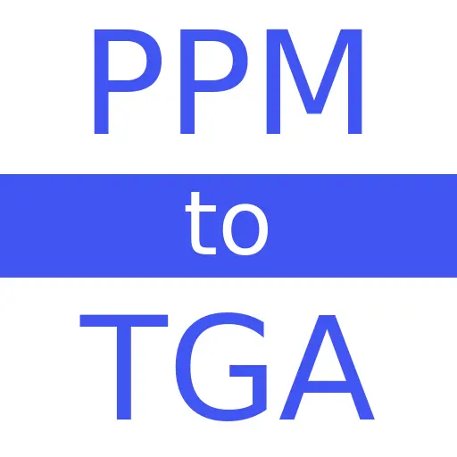 PPM to TGA