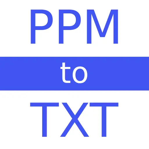 PPM to TXT