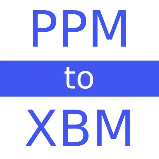 PPM to XBM