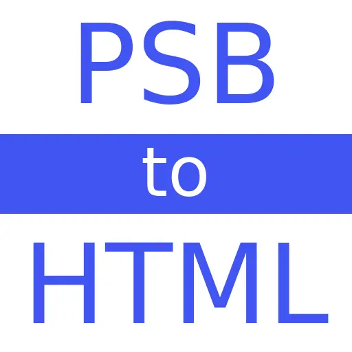 PSB to HTML