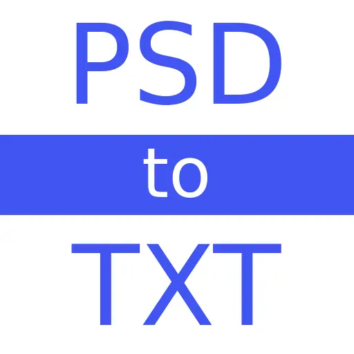 PSD to TXT