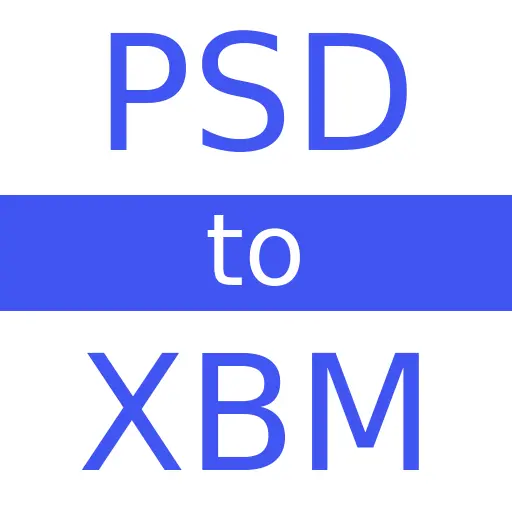 PSD to XBM