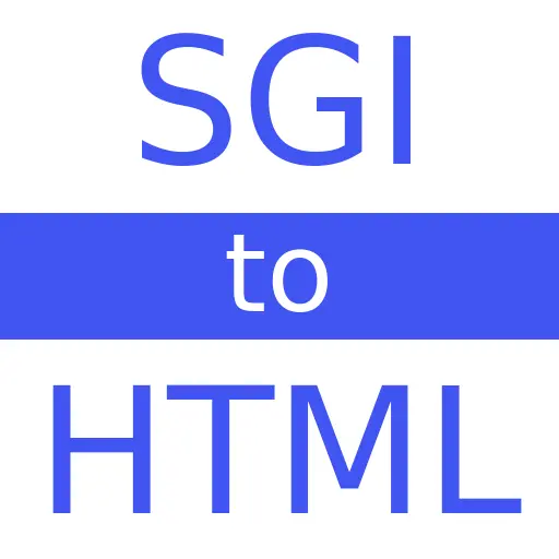 SGI to HTML