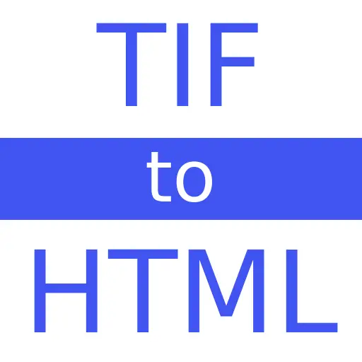 TIF to HTML