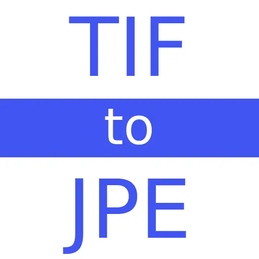 TIF to JPE