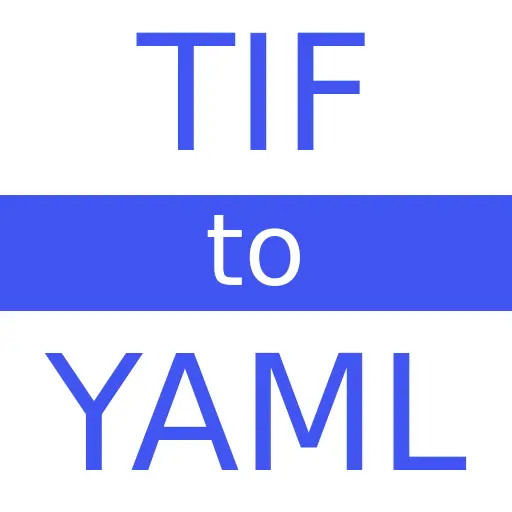 TIF to YAML