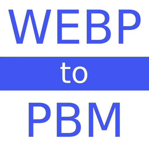 WEBP to PBM
