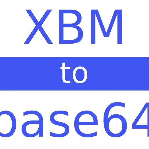 XBM to BASE64