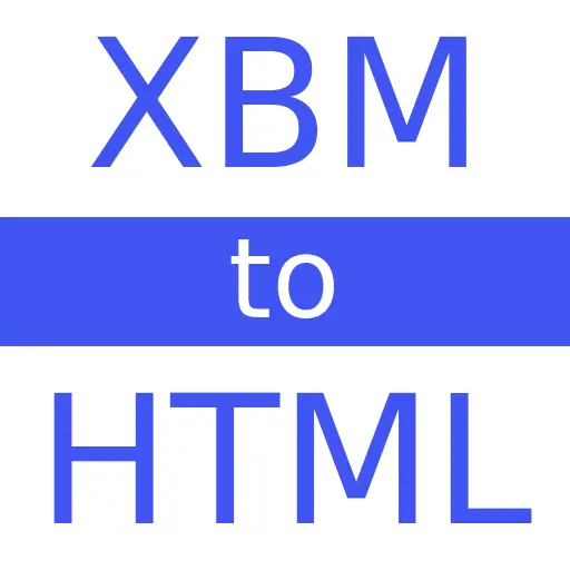 XBM to HTML