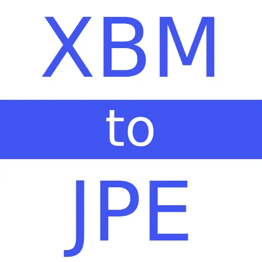 XBM to JPE
