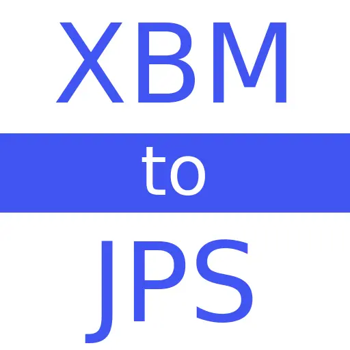 XBM to JPS