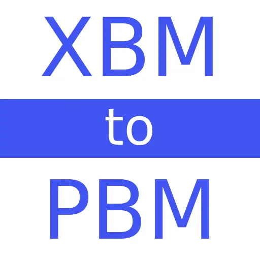 XBM to PBM